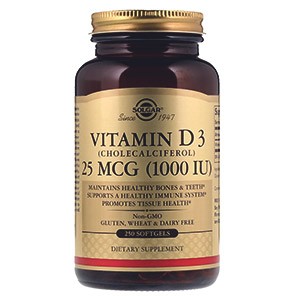 Подробный обзор всех добавок Solgar витамина D3 (холекальциферол): состав, инструкция, показания к применению. Как подобрать правильную дозировку?