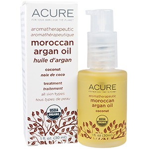 Подробный обзор линейки аргановых масел Acure Organics на iHerb: Аргановое масло в чистом виде, с кокосовым маслом, розовым маслом и цитрусовыми. Способы использования масел в косметологии, отзывы