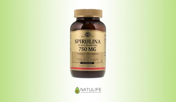 Solgar Spirulina 750 мг - обзор