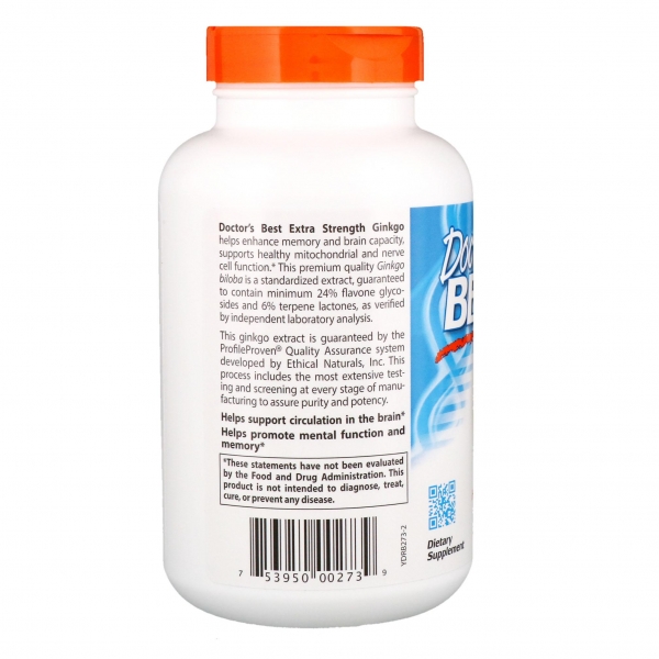 Doctor's Best Ginkgo extra strong 120 мг