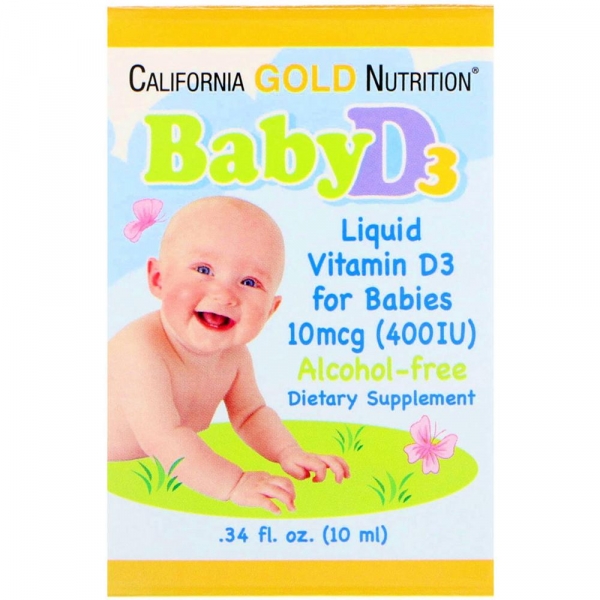 California Gold Nutrition Vitamin Baby D3 капли