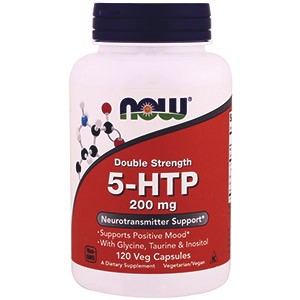 Подробное описание добавки 5-HTP (гидрокситриптофана) с разной концентрацией 50, 100, 200 мг от Now Foods. Обобщенные отзывы потребителей
