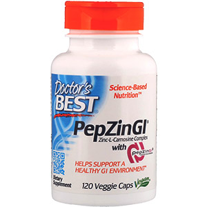 Описание комплекса PepZin GI (комплекс цинк-L-карнозин) от Doctor's Best